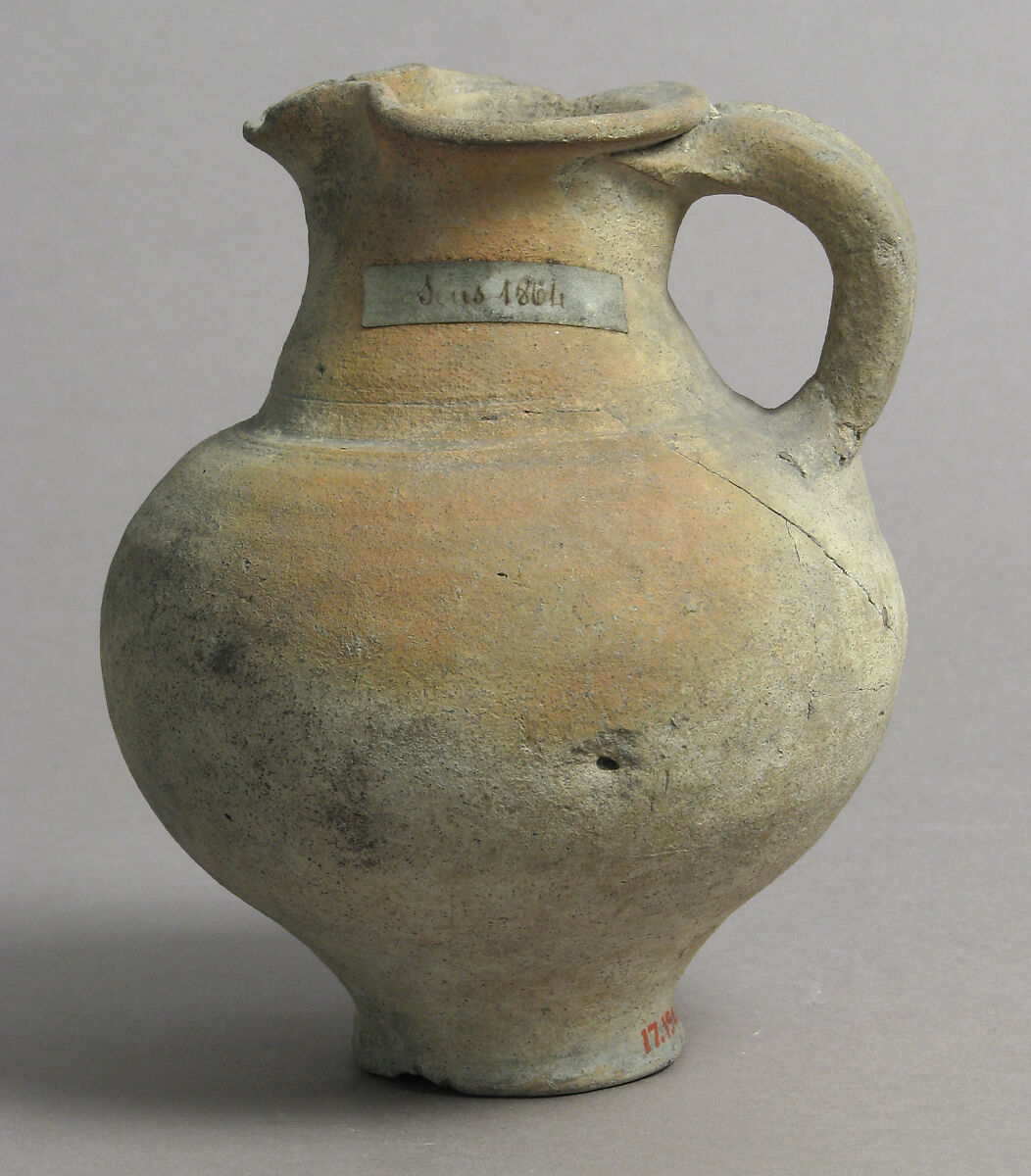 Jug, Earthenware, French