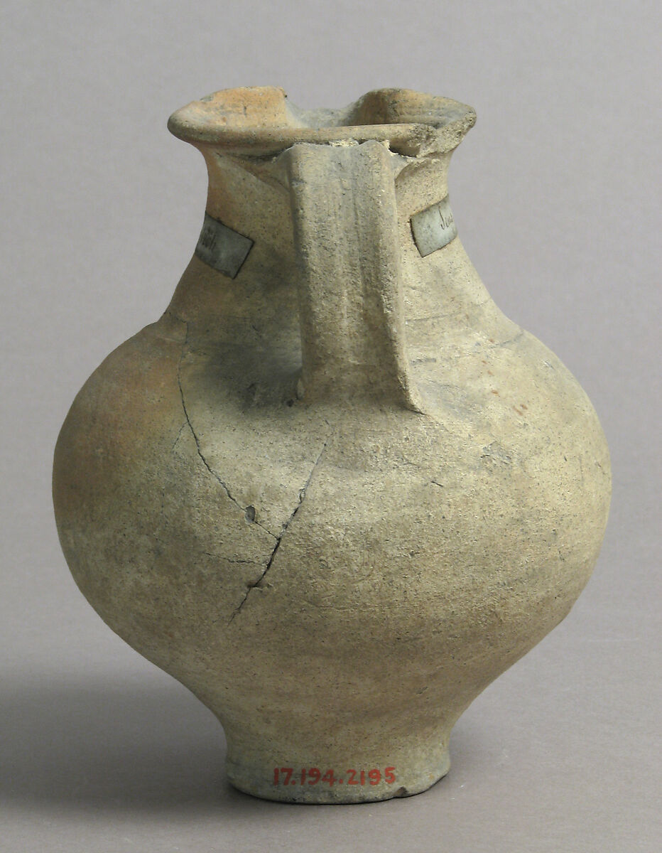 Jug, Earthenware, French