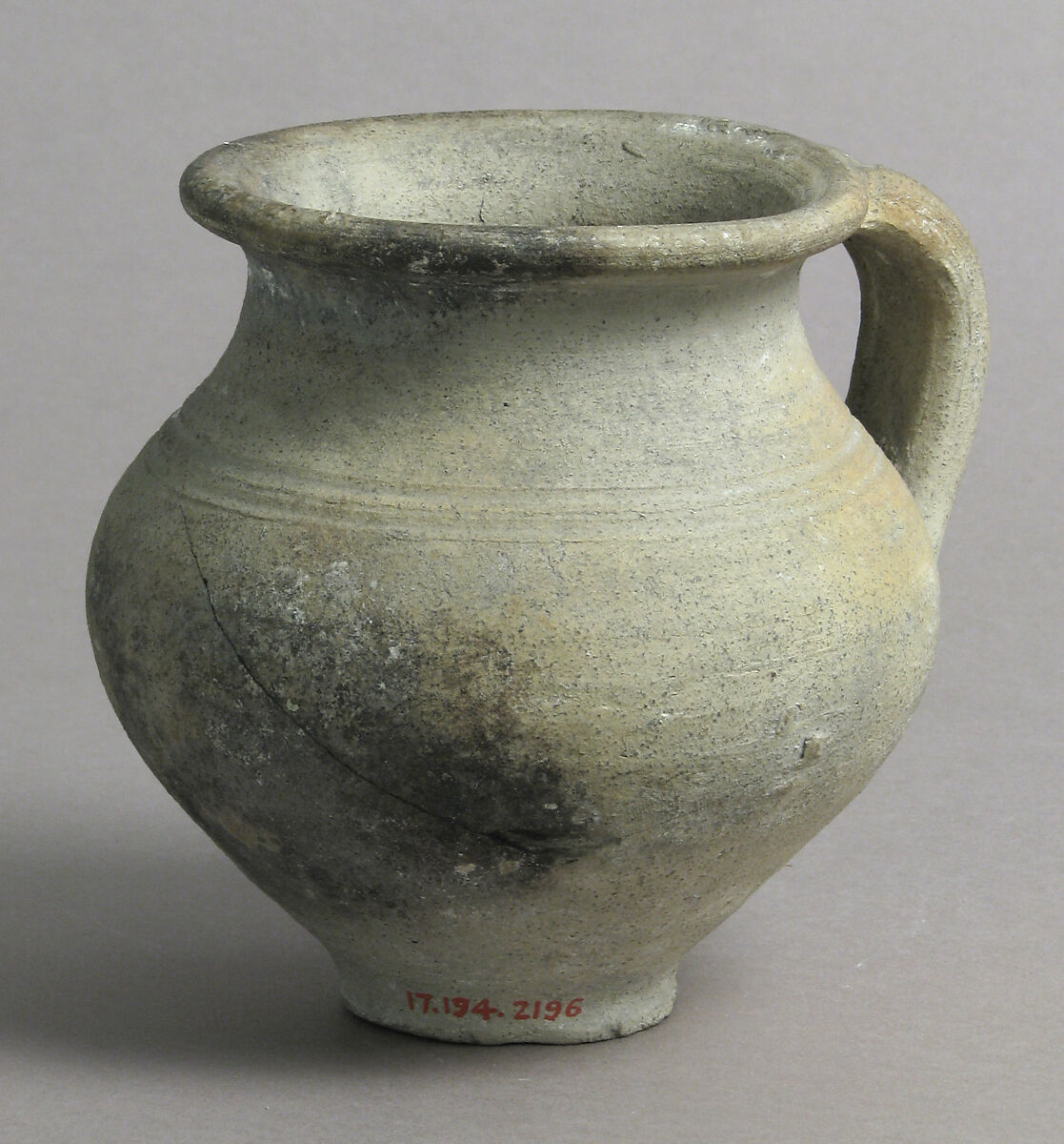 Jug, Earthenware, French 