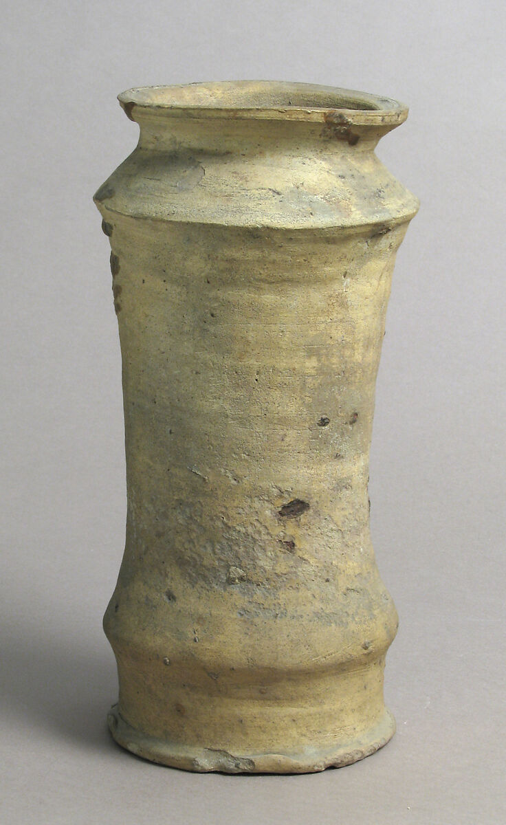 Pharmacy Jar, Earthenware, French