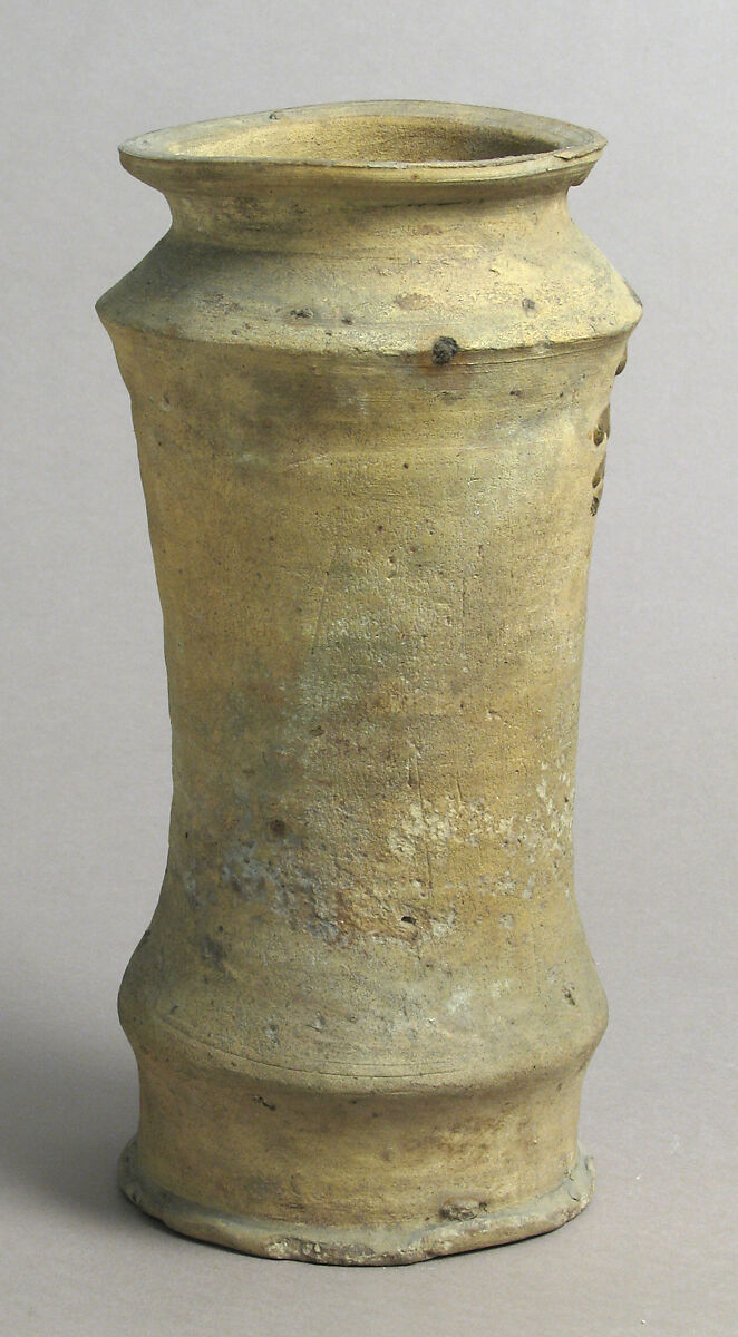 Pharmacy Jar, Earthenware, French