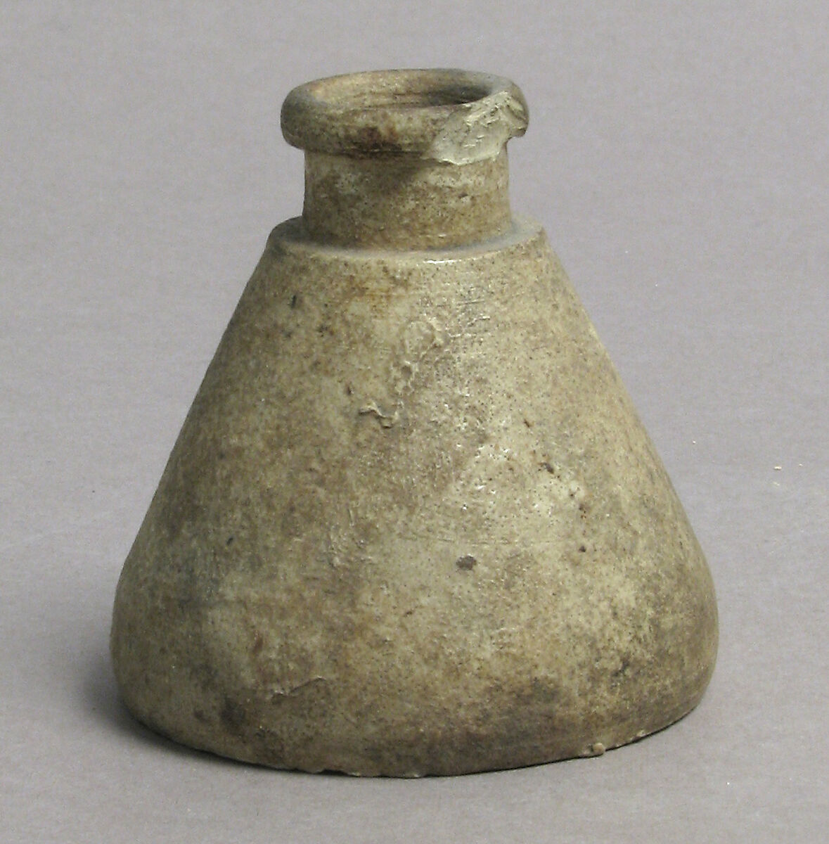 Bottle, Earthenware, glaze, French 