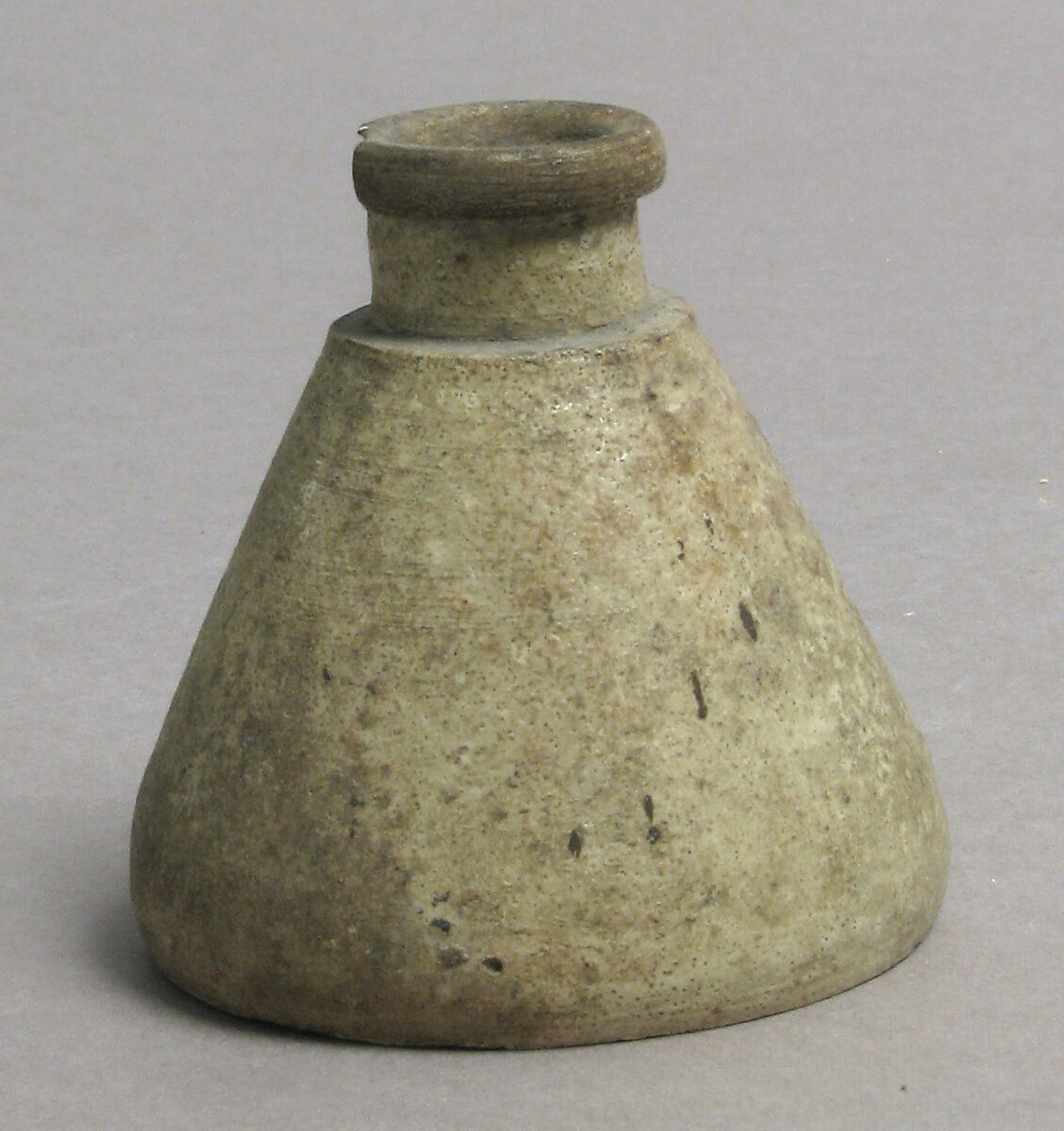 Bottle, Earthenware, glaze, French