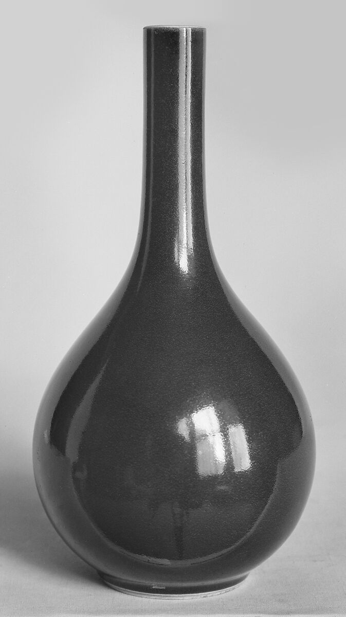 Bottle vase, Porcelain with copper red glaze (Jingdezhen ware), China 