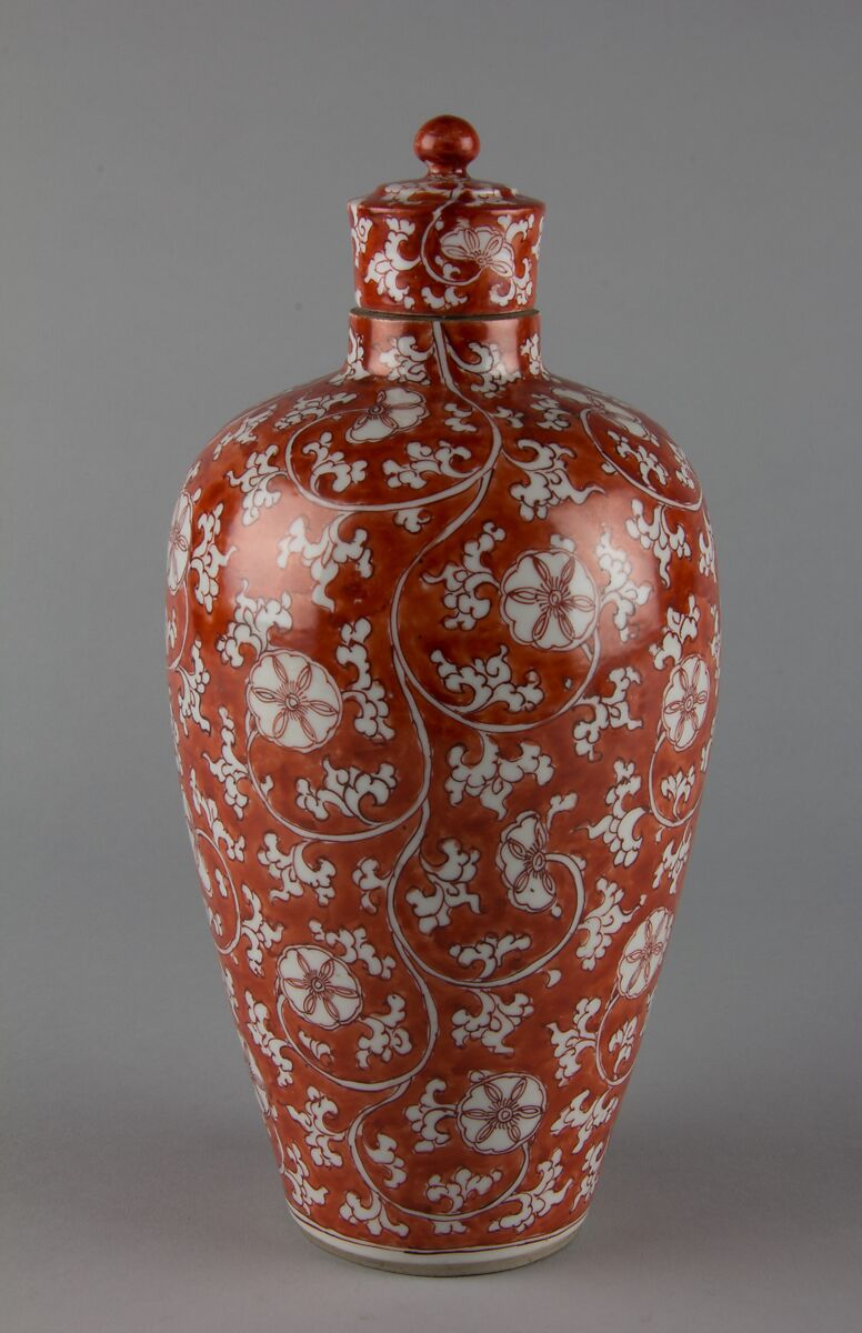 Covered Jar (one of a pair) | China | Qing dynasty (1644–1911), Kangxi ...