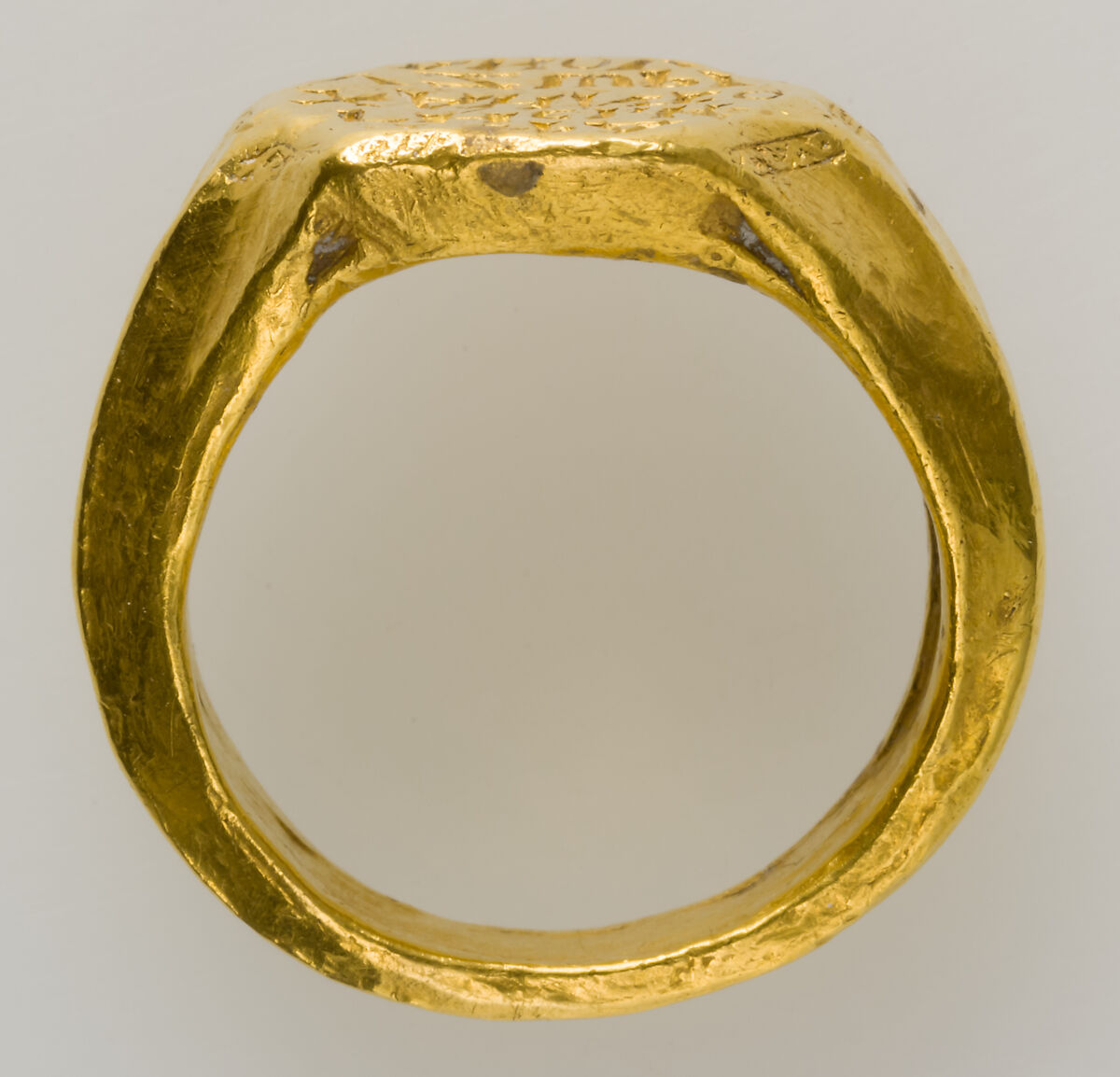 Gold Signet Ring of Michael Zorianos, Gold, Byzantine