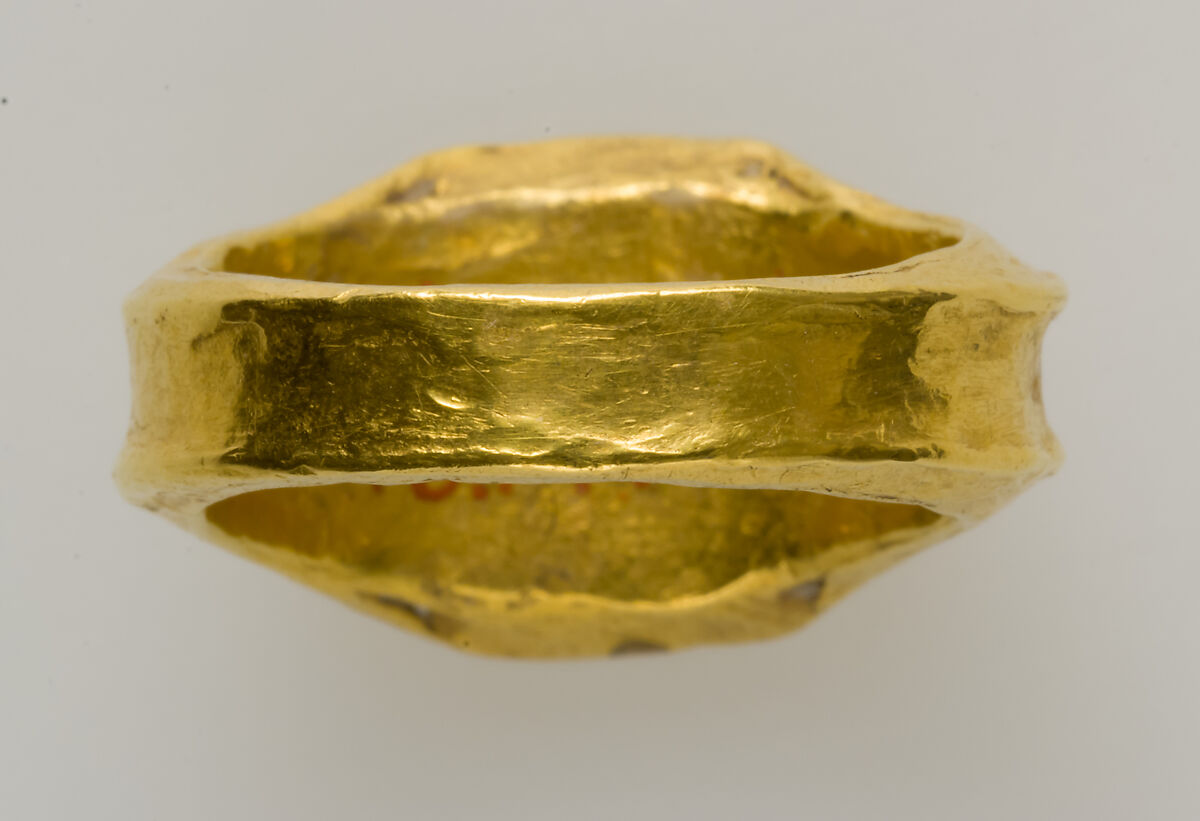 Gold Signet Ring of Michael Zorianos, Gold, Byzantine
