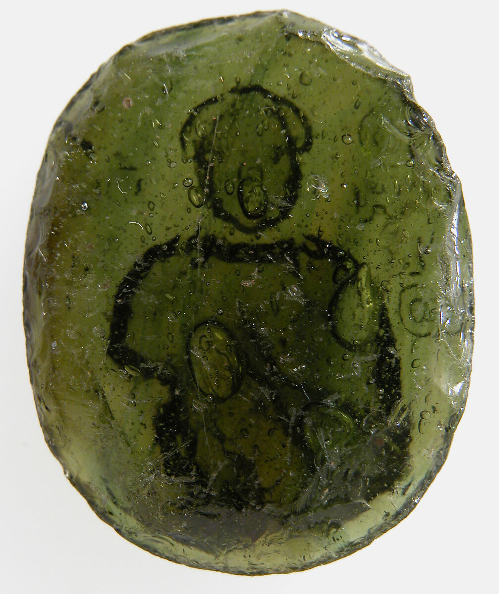 Cameo with Saint Nicholas, Moulded glass paste, Byzantine or Italian