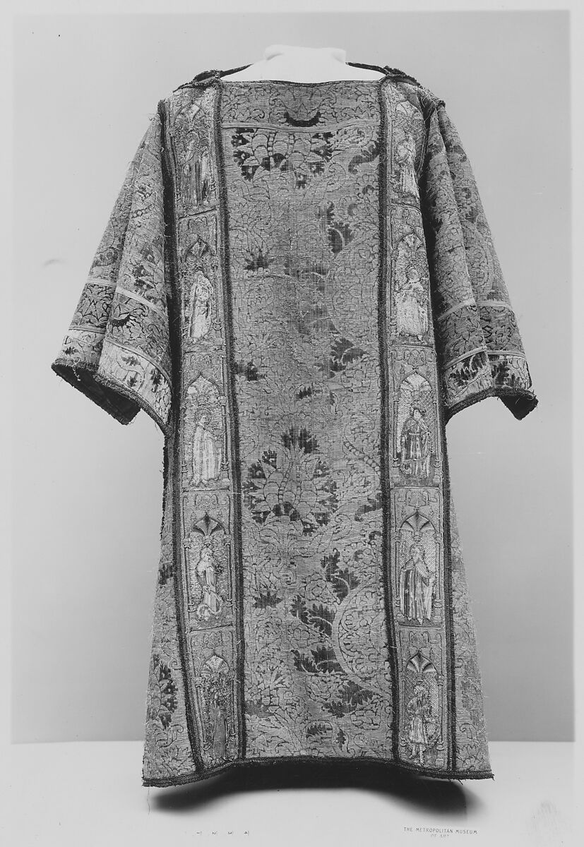 Dalmatic, Silk, metal thread, South Netherlandish