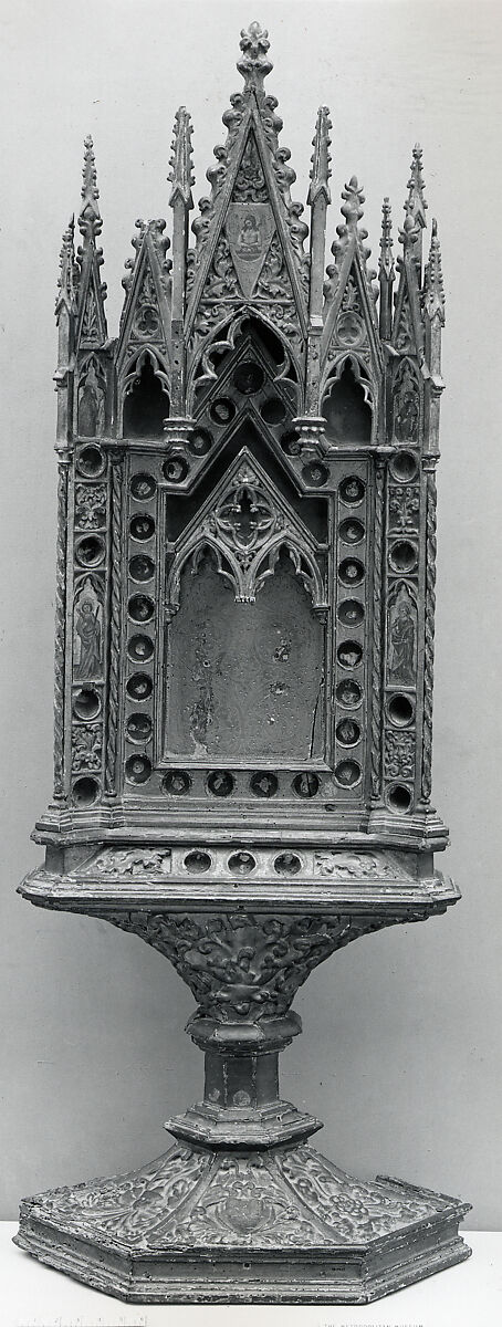 Reliquary, Wood, paint and guilding, Italian