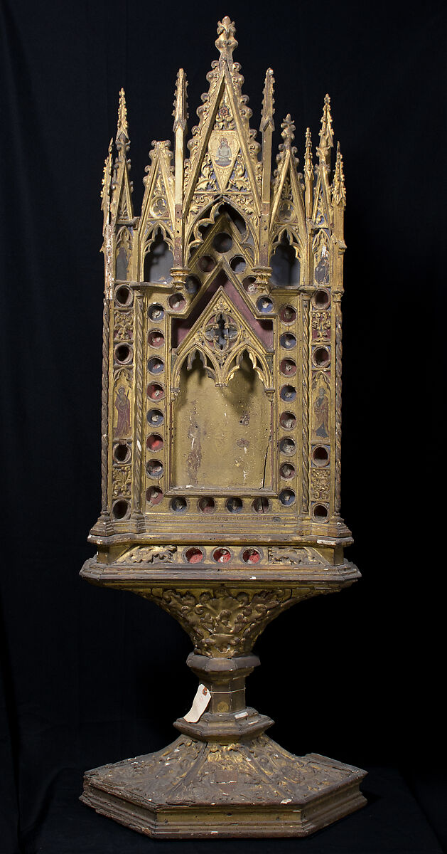 Reliquary, Wood, paint and guilding, Italian 