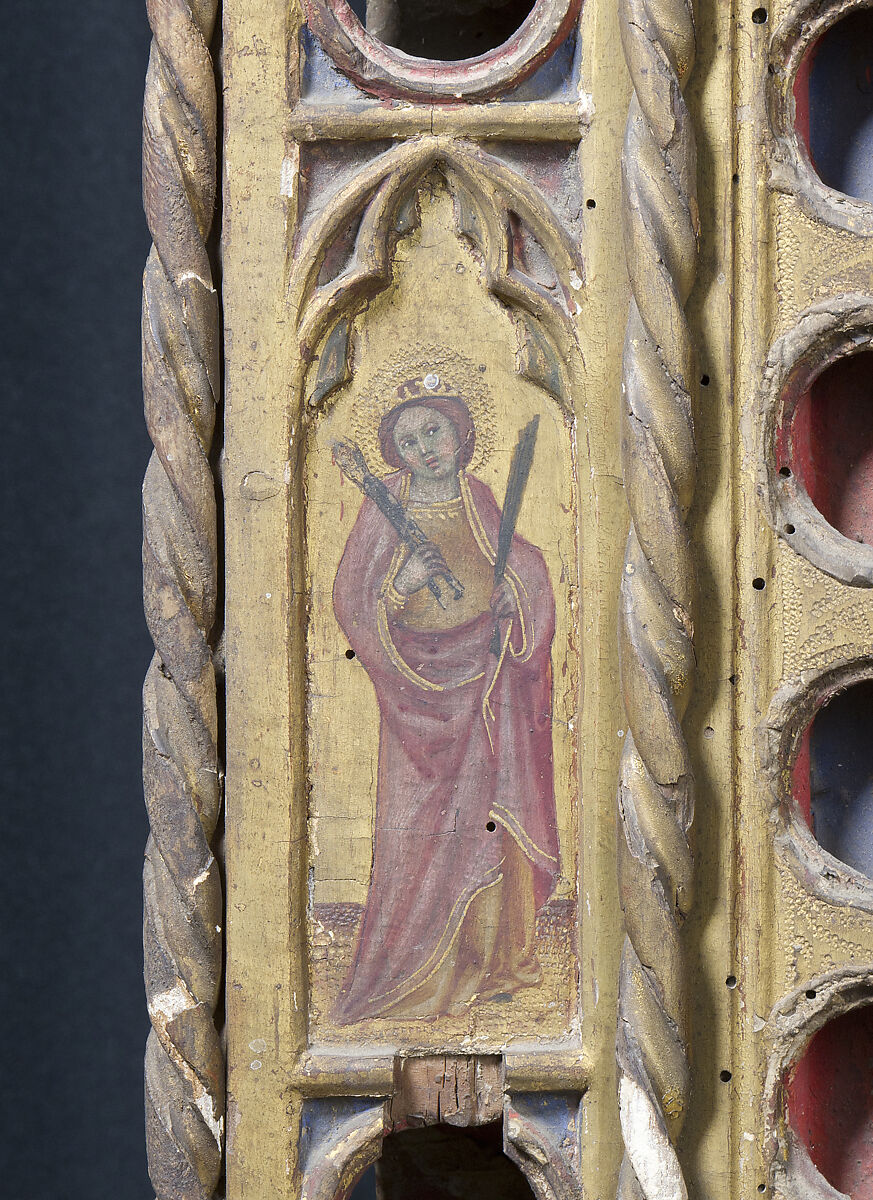Reliquary, Wood, paint and guilding, Italian