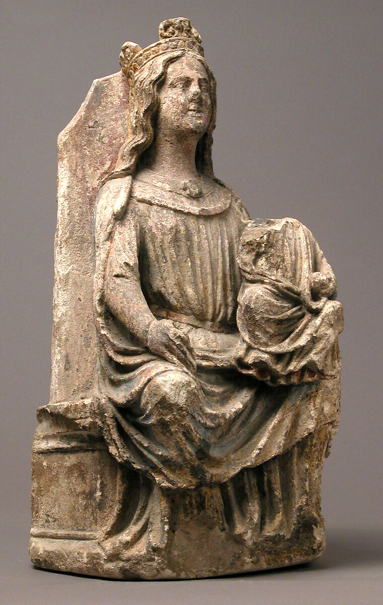 Virgin and Child, Limestone with traces of polychromy, French or German 