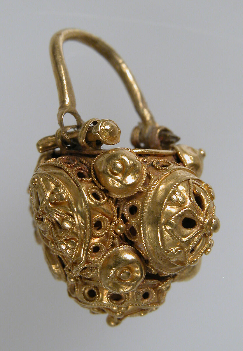 Basket Earring, Gold, Byzantine