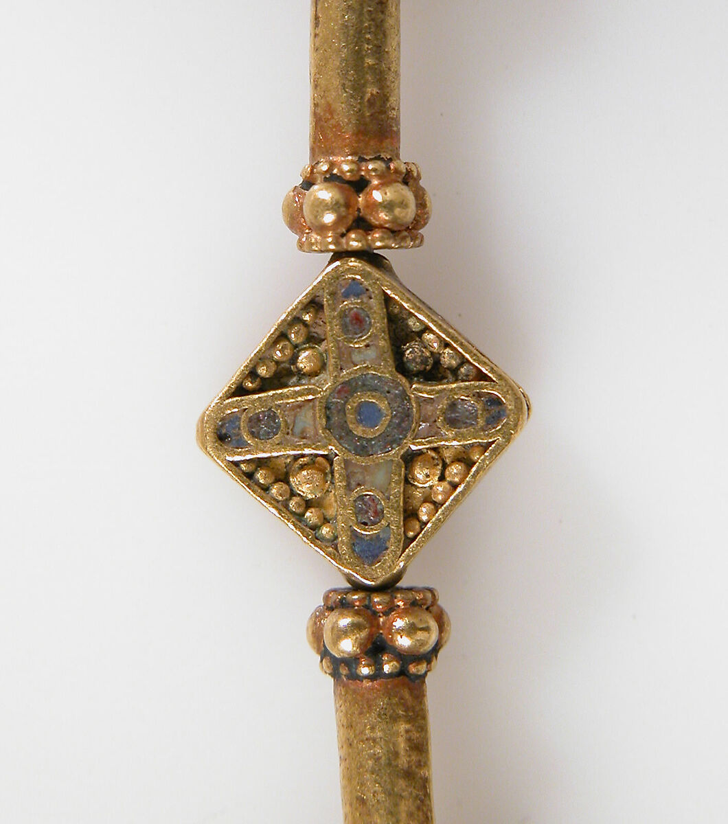 Necklace, Gold, enamel, and semi-precious stones., Byzantine