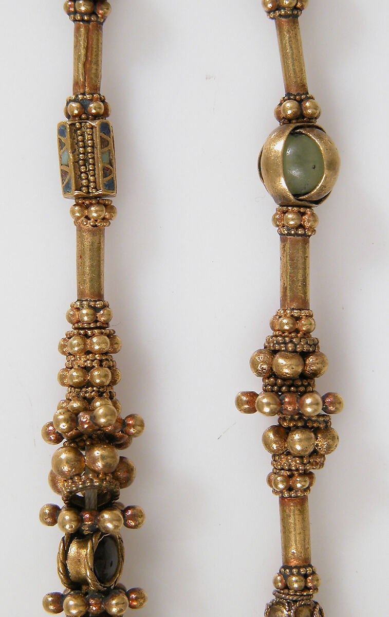Necklace, Gold, enamel, and semi-precious stones., Byzantine