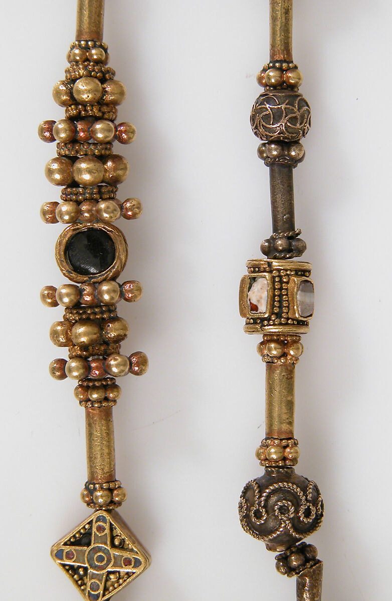 Necklace, Gold, enamel, and semi-precious stones., Byzantine