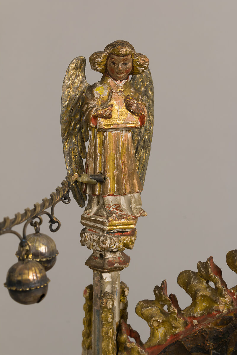 Crib of the Infant Jesus, Wood, polychromy, lead, silver-gilt, painted parchment, silk embroidery with seed pearls, gold thread, translucent enamels, South Netherlandish