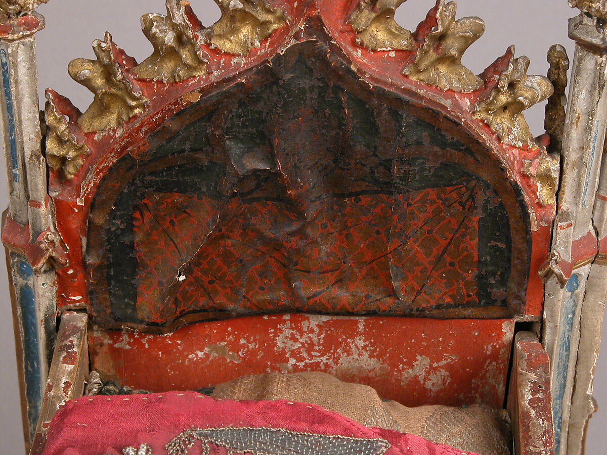 Crib of the Infant Jesus, Wood, polychromy, lead, silver-gilt, painted parchment, silk embroidery with seed pearls, gold thread, translucent enamels, South Netherlandish