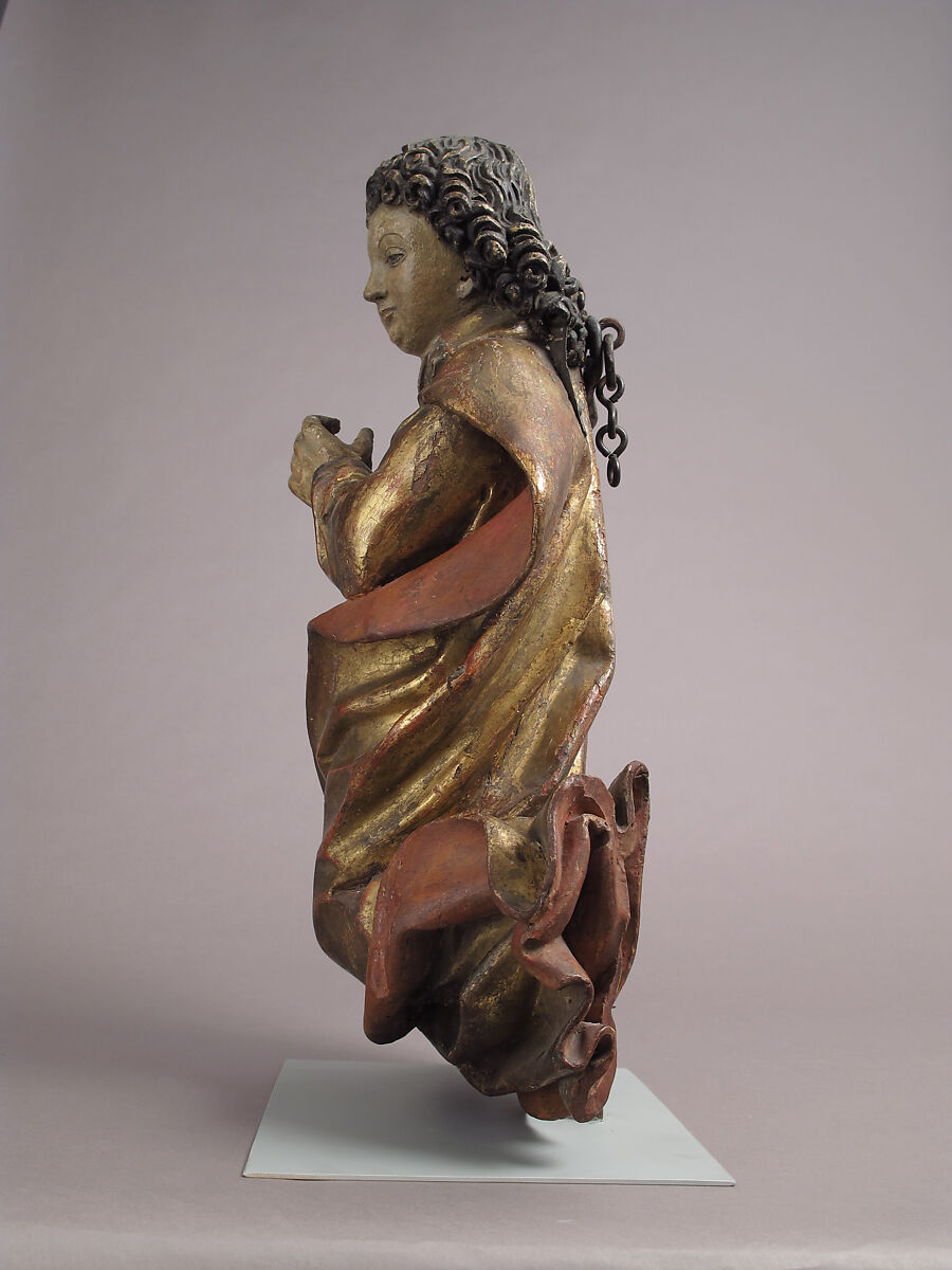 Flying Angel, Limewood, polychromy and gilding on gesso, Austrian