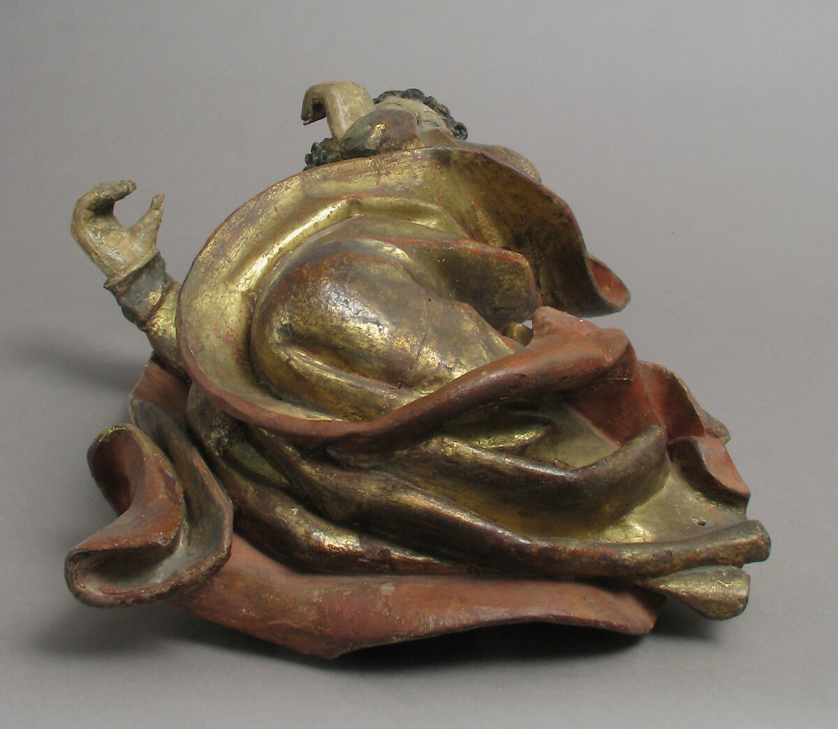 Flying Angel, Limewood, polychromy and gilding on gesso, Austrian