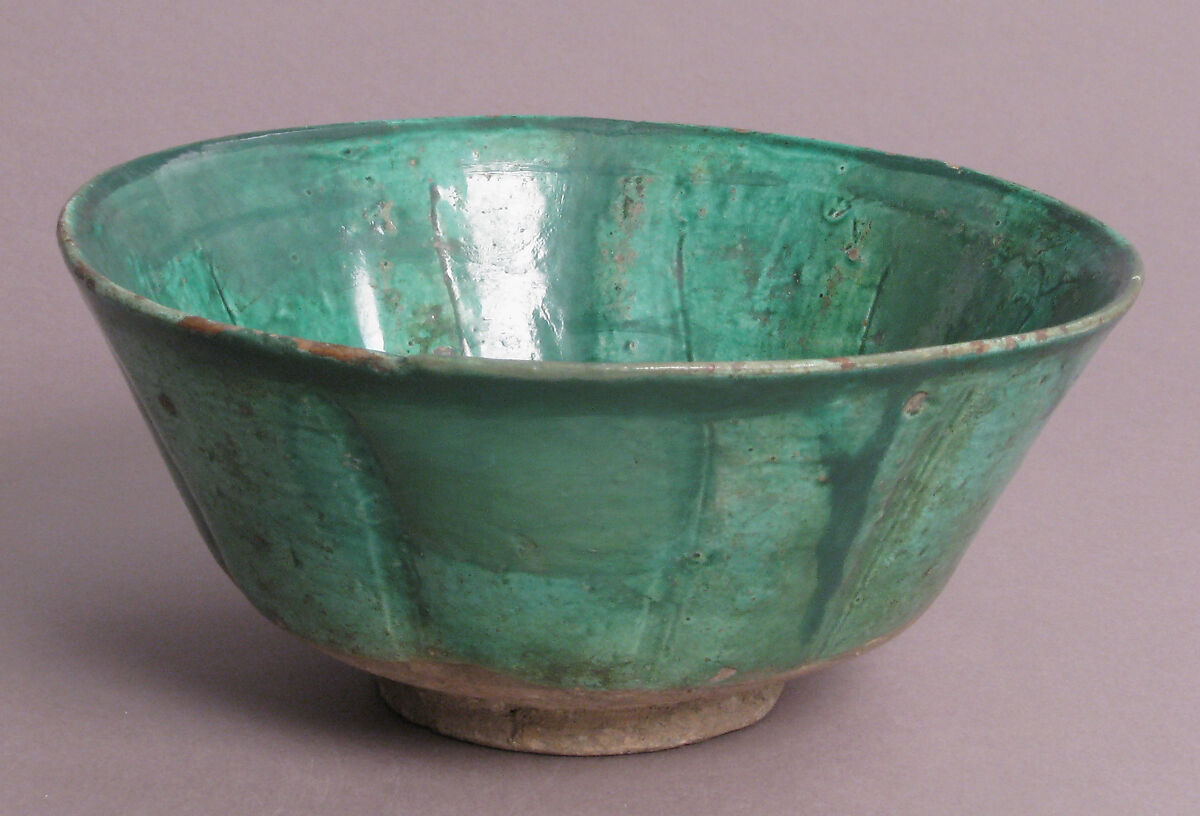Bowl, Fluted, Earthenware, glazed, Byzantine 