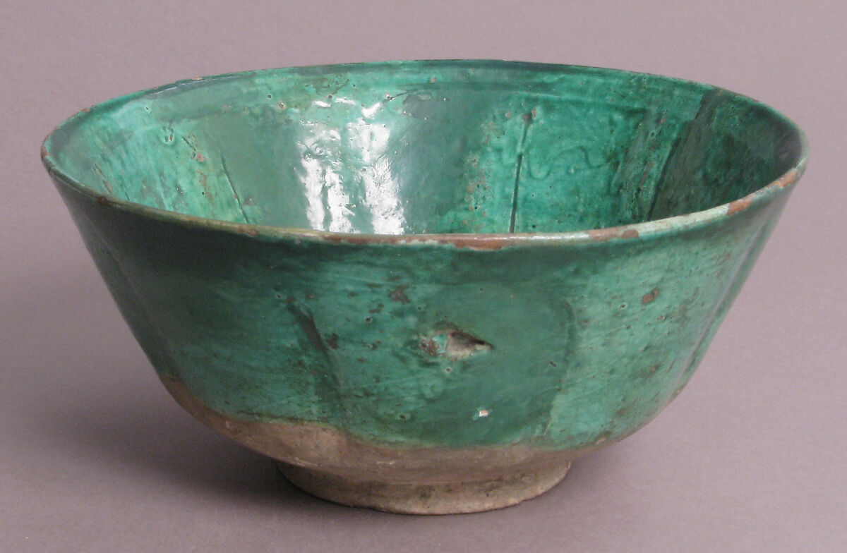 Bowl, Fluted, Earthenware, glazed, Byzantine