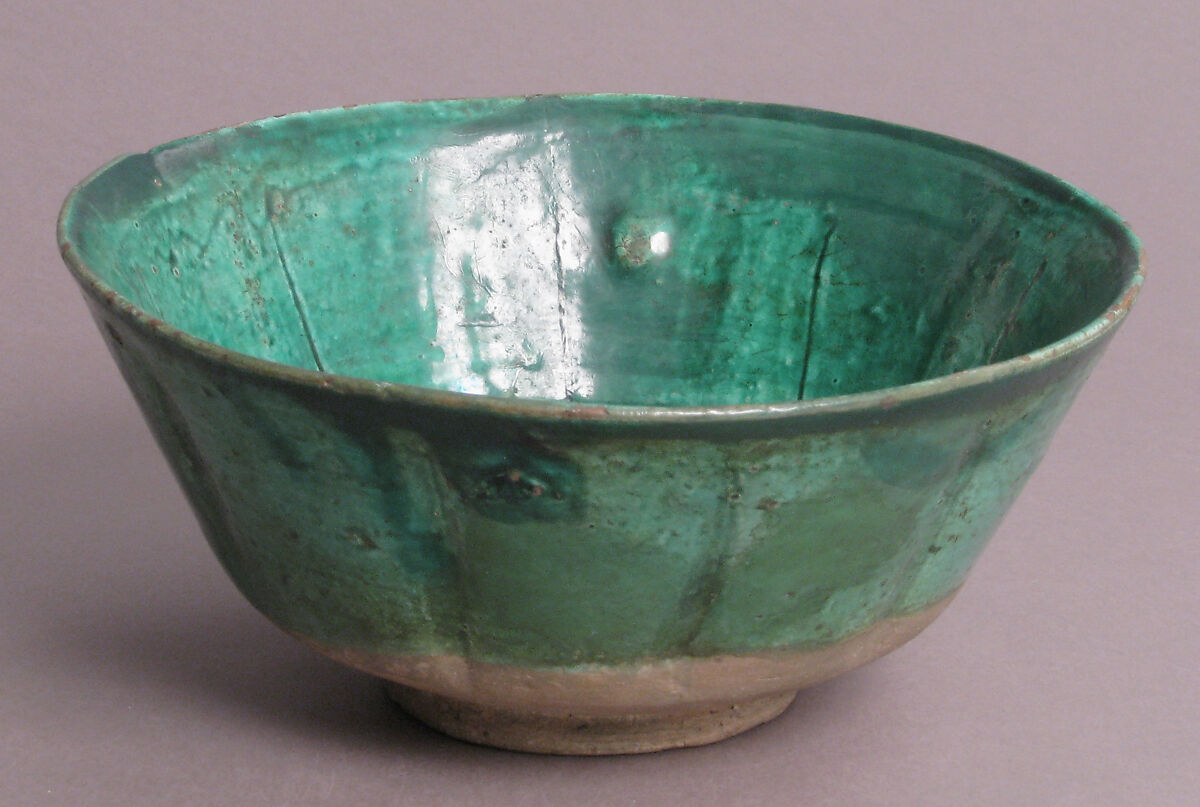 Bowl, Fluted, Earthenware, glazed, Byzantine