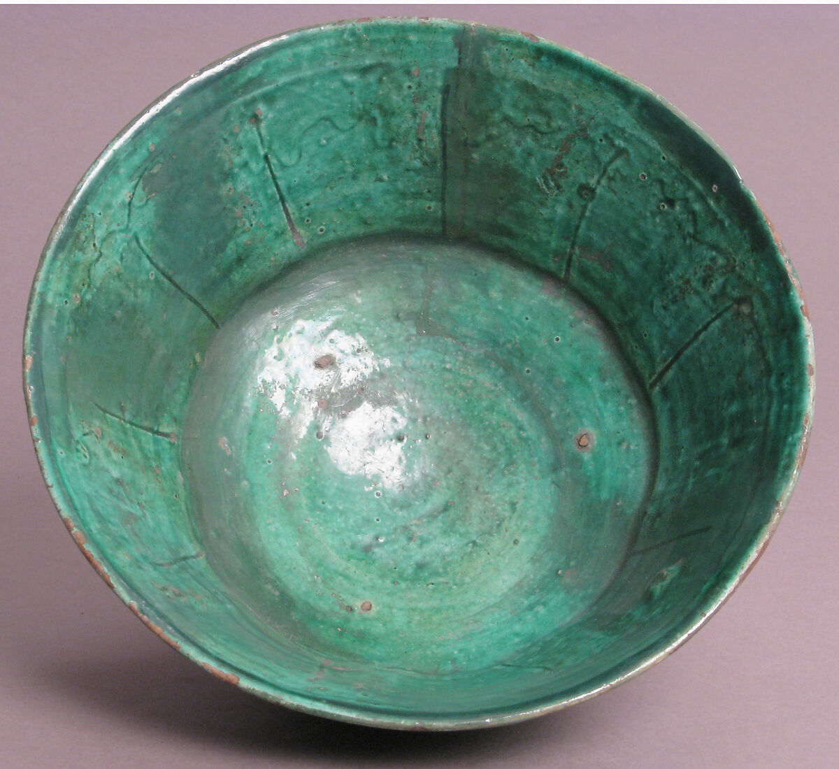 Bowl, Fluted, Earthenware, glazed, Byzantine