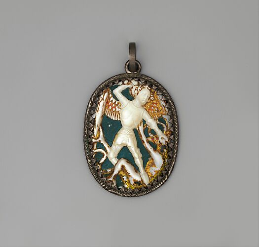 Pendant Medallion with Michael Slaying the Dragon