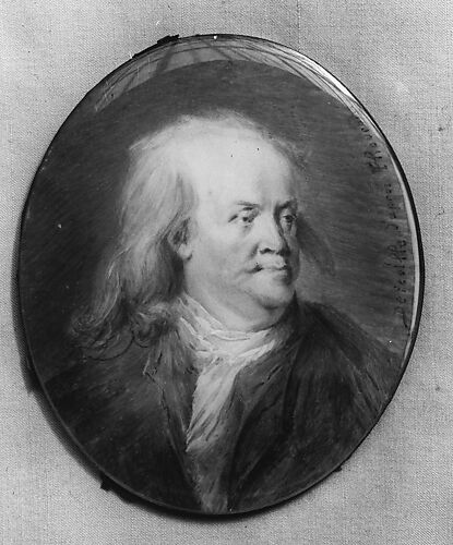 Plaque Portrait of Benjamin Franklin