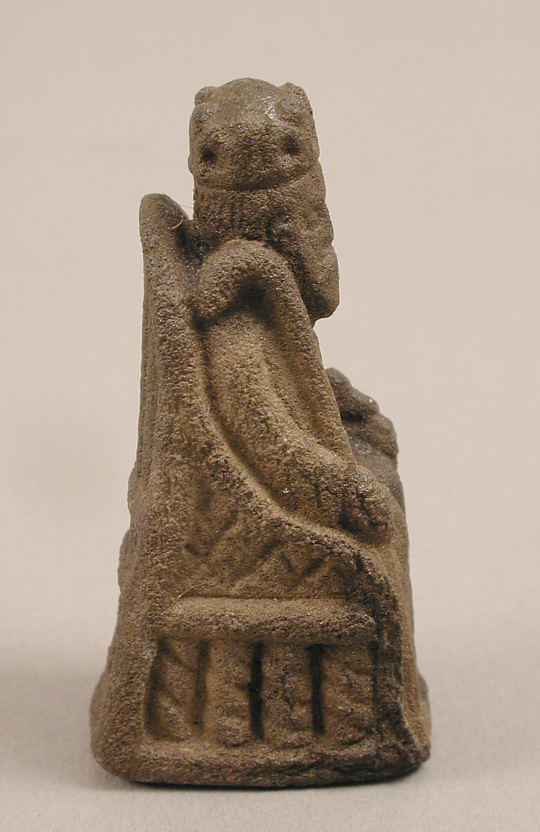 Game Piece in the Form of an Enthroned King, Probably fine pumice stone, North German