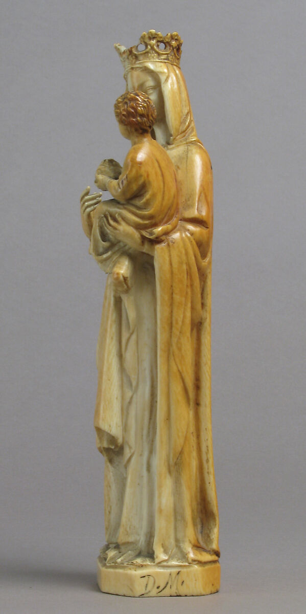 Virgin and Child, Elephant ivory, European (Medieval style)
