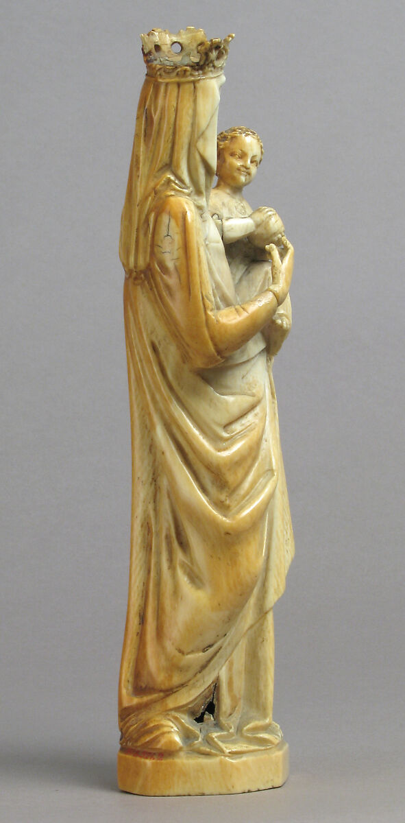 Virgin and Child, Elephant ivory, European (Medieval style)