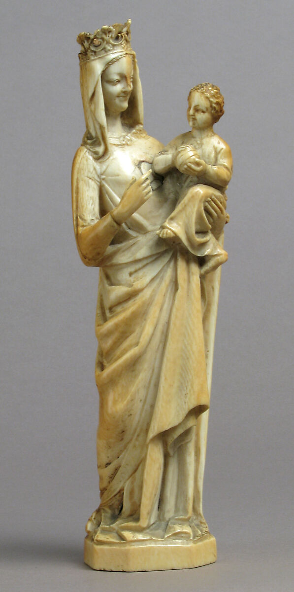 Virgin and Child, Elephant ivory, European (Medieval style) 