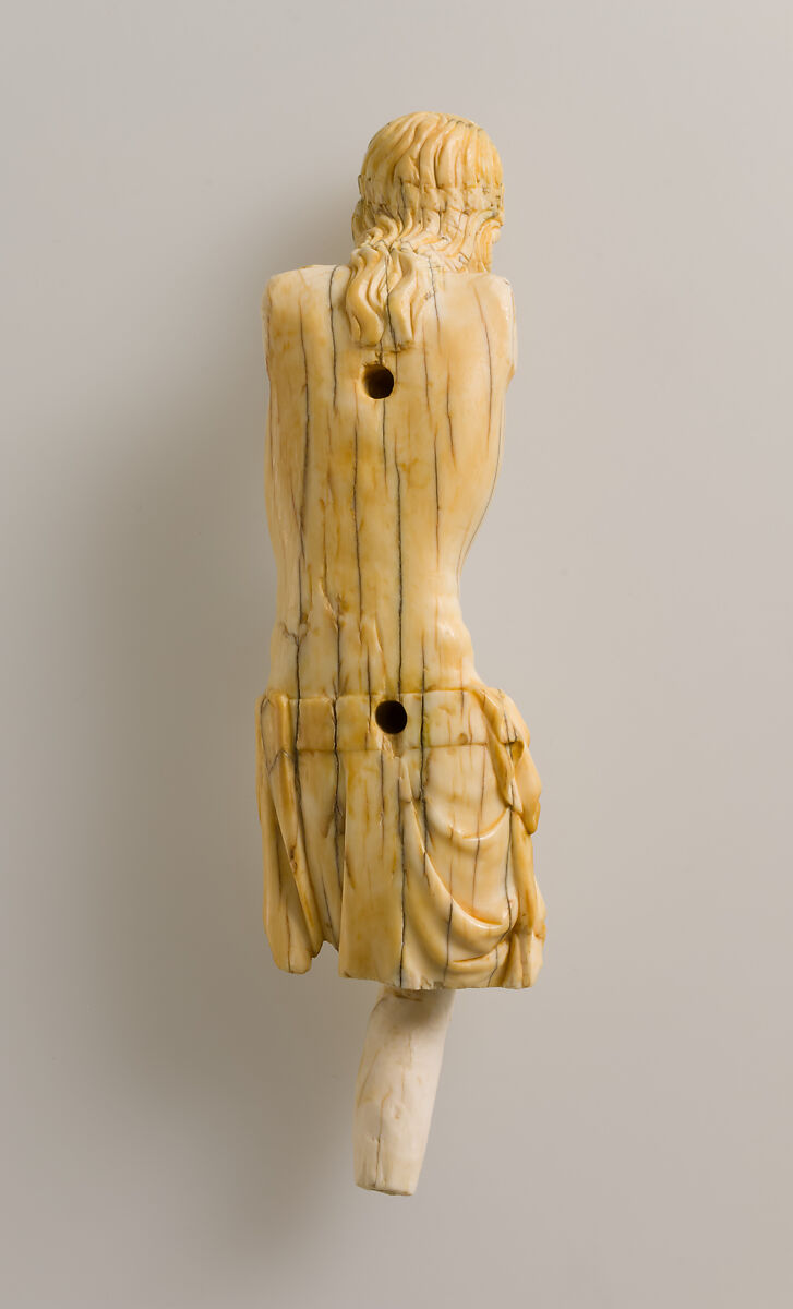 Crucified Christ, Elephant ivory, traces of polychromy, French