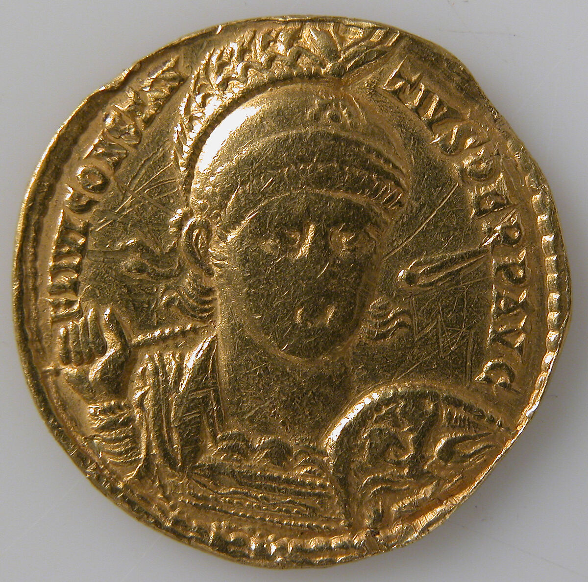 Solidus of Constantius II (Sole Emperor, 353–361), Gold, Byzantine 