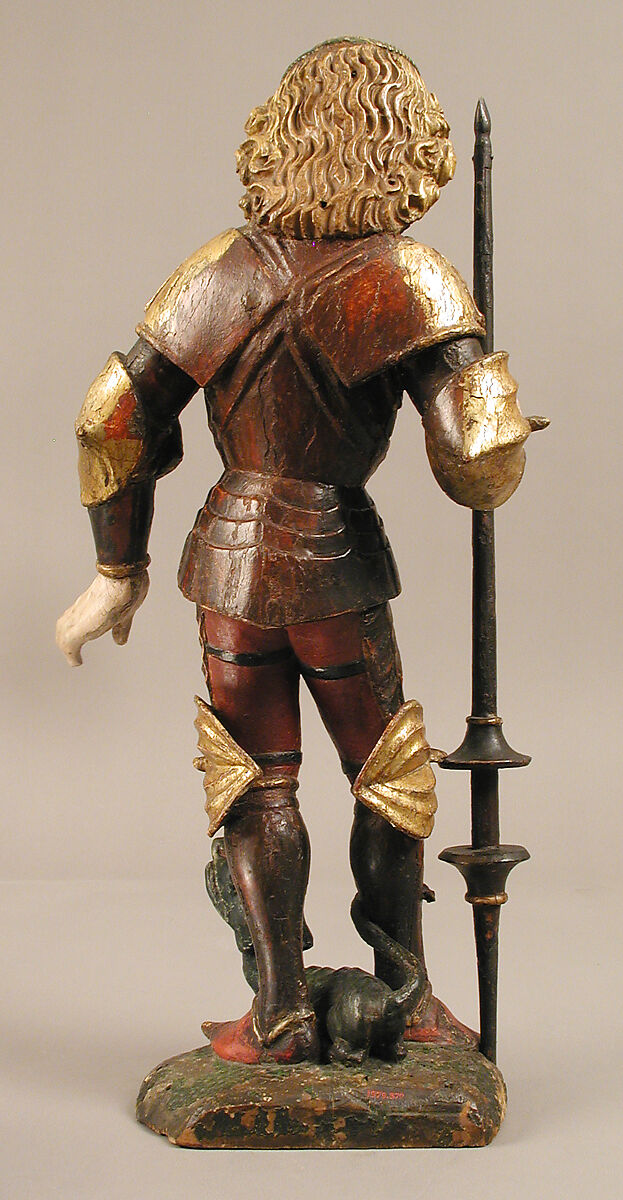 Saint George and the Dragon, Attributed to Hans Klocker (Austrian, active 1474–1502) (under the influence of Michael Pacher), Wood, painted and gilt, Austrian or South German