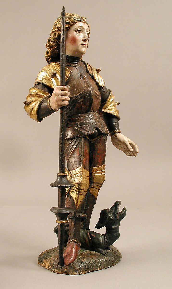 Saint George and the Dragon, Attributed to Hans Klocker (Austrian, active 1474–1502) (under the influence of Michael Pacher), Wood, painted and gilt, Austrian or South German