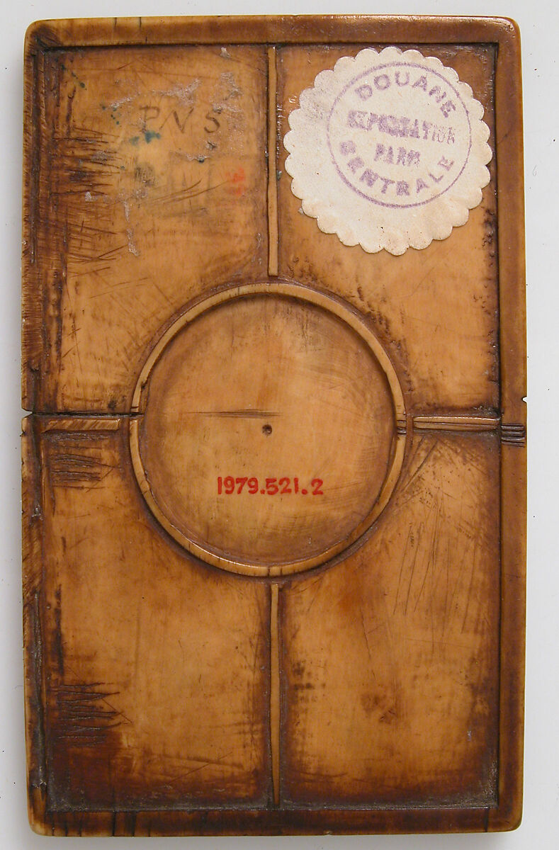 Writing Tablet with Crucifixion and the Adoration of the Magi, Elephant ivory, East French or Rhenish