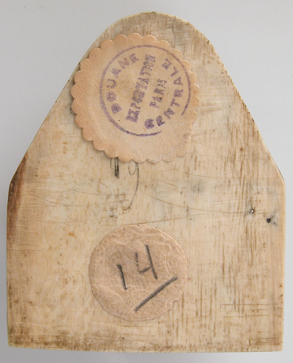 Plaque with the Trinity and the Dormition of the Virgin, Elephant ivory with traces of polychromy, French