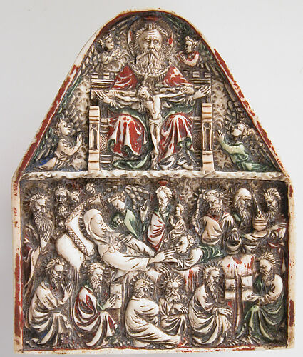 Plaque with the Trinity and the Dormition of the Virgin