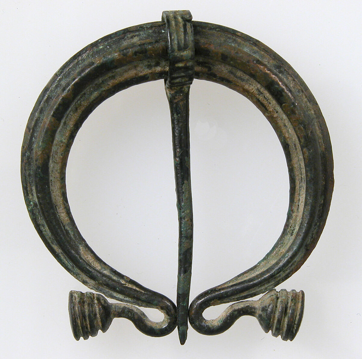 Pennanular or Omega Brooch, Bronze, Roman 