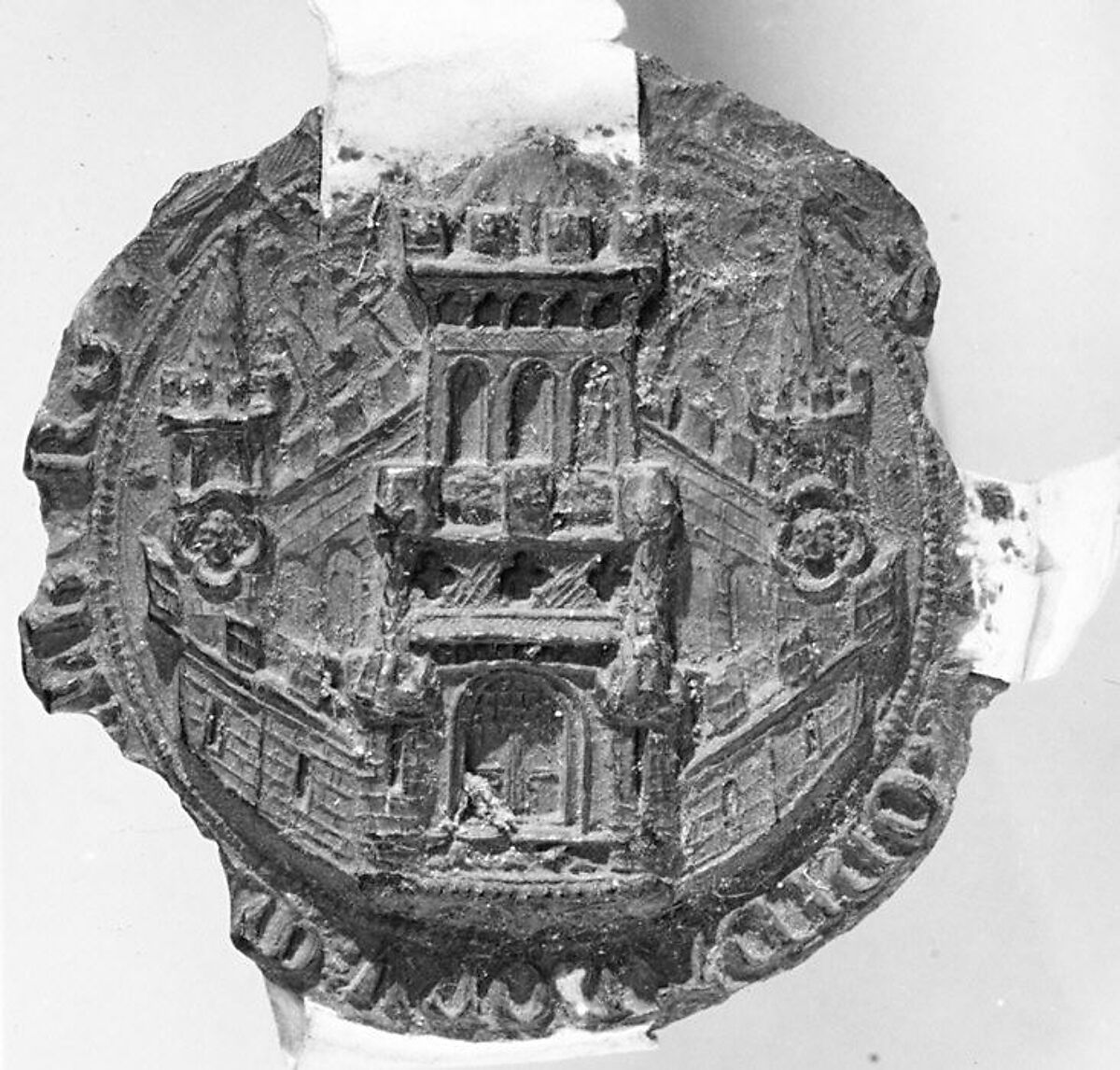 Seal Impression, Municipal Seal of Middelburg, Brown wax, Netherlandish