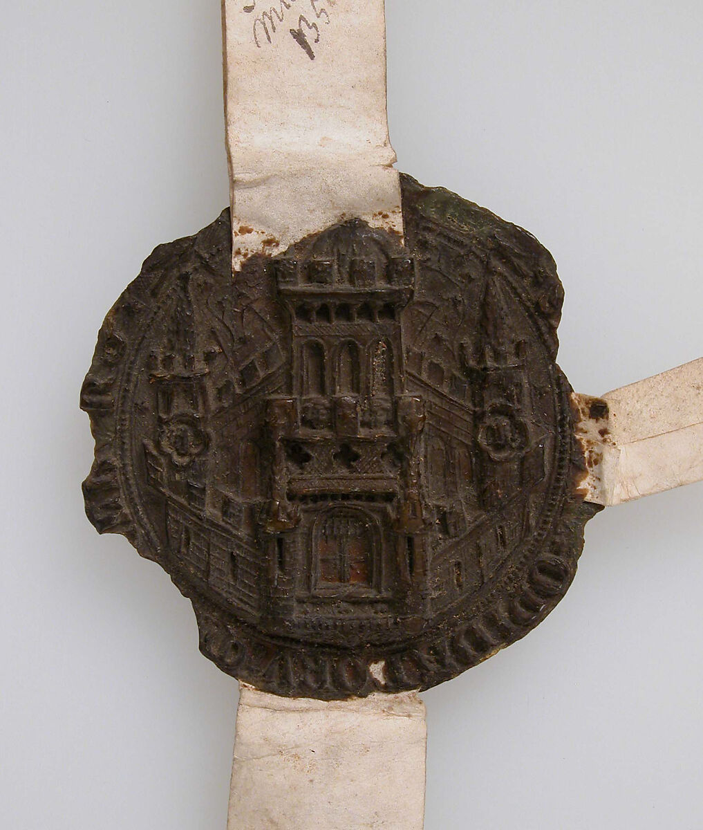 Seal Impression, Municipal Seal of Middelburg, Brown wax, Netherlandish 