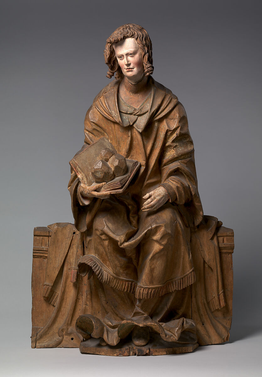 Saint Stephen, Hans Leinberger (German, active 1510–1530), Limewood with traces of paint, South German 