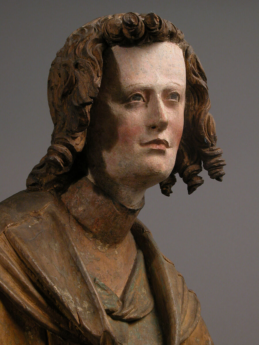 Saint Stephen, Hans Leinberger (German, active 1510–1530), Limewood with traces of paint, South German