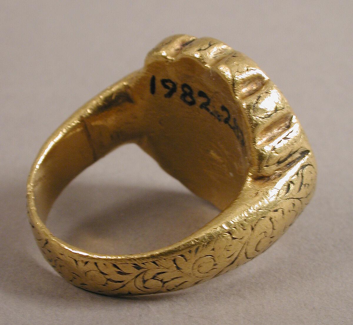 Ring of Leontios, Gold, niello, Byzantine