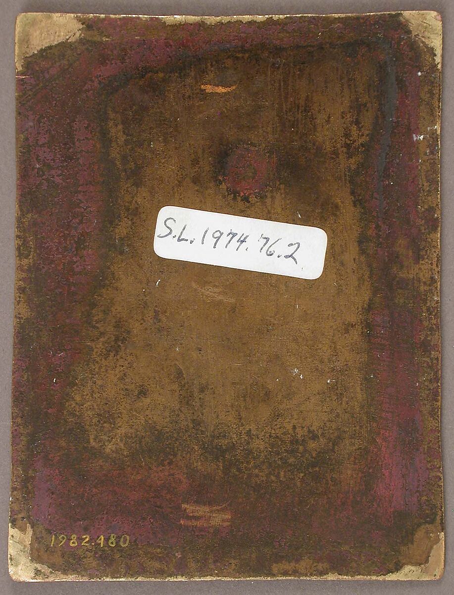 The Man of Sorrows, Champlevé enamel, gilded copper, Italian