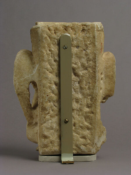 Capital with Bust of the Archangel Michael, Marble, Byzantine